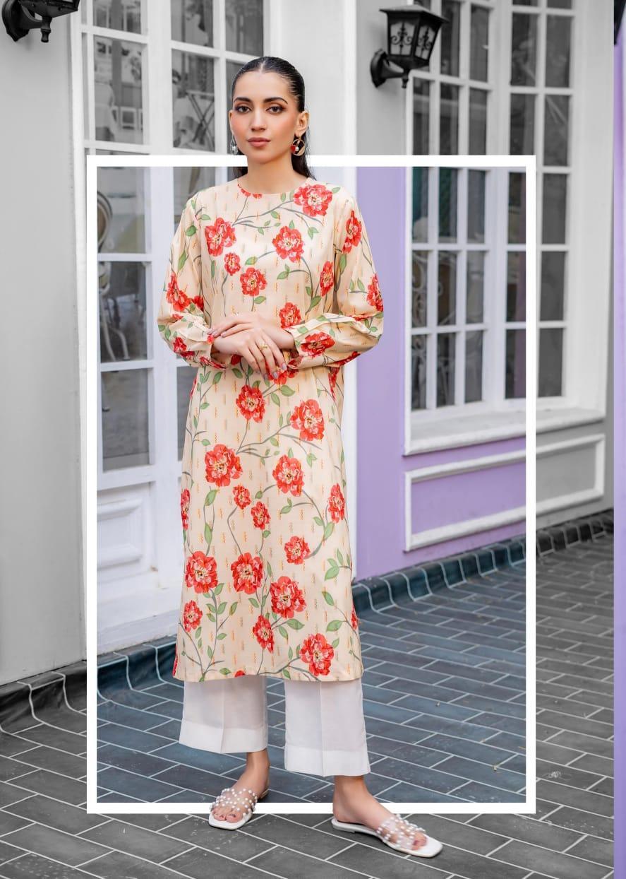 1 Pc Women's Unstitched Printed Kurti