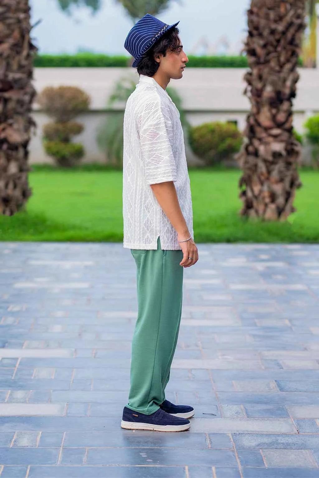 Lagoon Drift White Shirt - Experience Effortless Style and Unmatched Comfort for mans