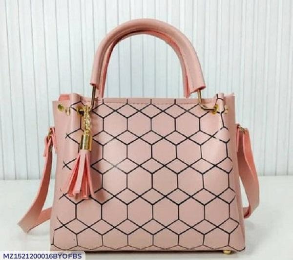 ✨ Women’s Premium Rexine Shoulder Bag – Printed Elegance