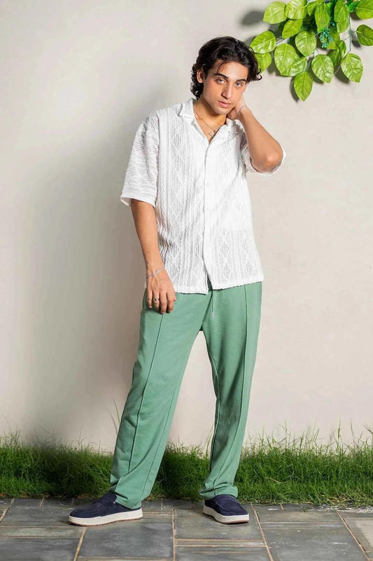 Lagoon Drift White Shirt - Experience Effortless Style and Unmatched Comfort for mans